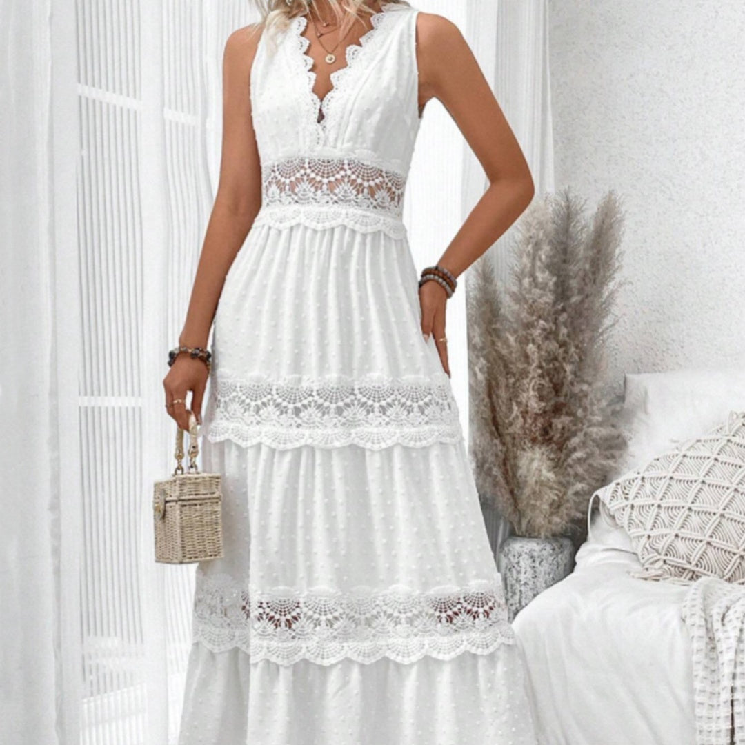 Robe Isaline – Élégance Pure en Voile de Coton