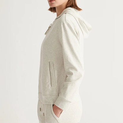 Damska Bluza z Kapturem z Czesanej Bawełny