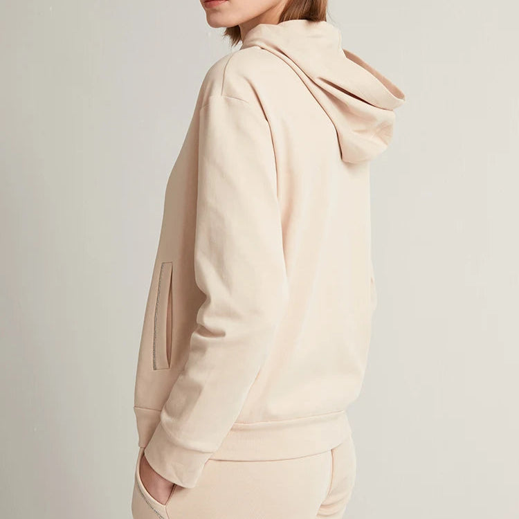 Damska Bluza z Kapturem z Czesanej Bawełny