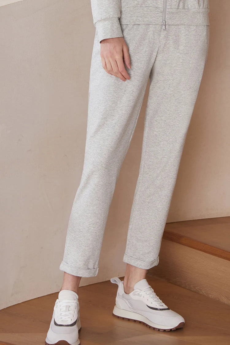 Damskie Spodnie z Elastycznym Pasem