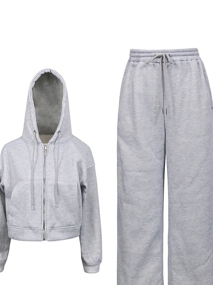 Damski Dres z Kapturem na Zamek – Bluza + Spodnie