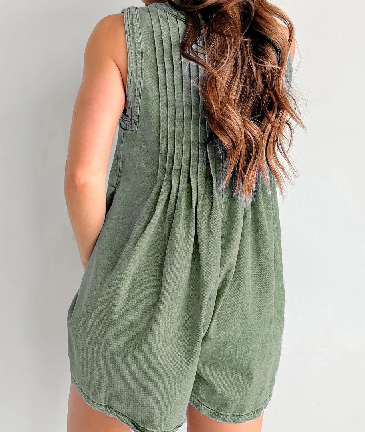 Kombinezon Jeansowy Bez Rękawów